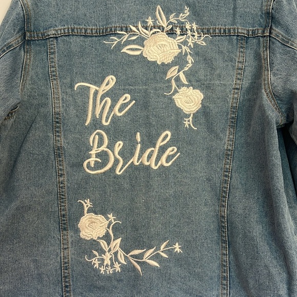 Bridal Denim Jean Jacket “The Bride” - Picture 3 of 3